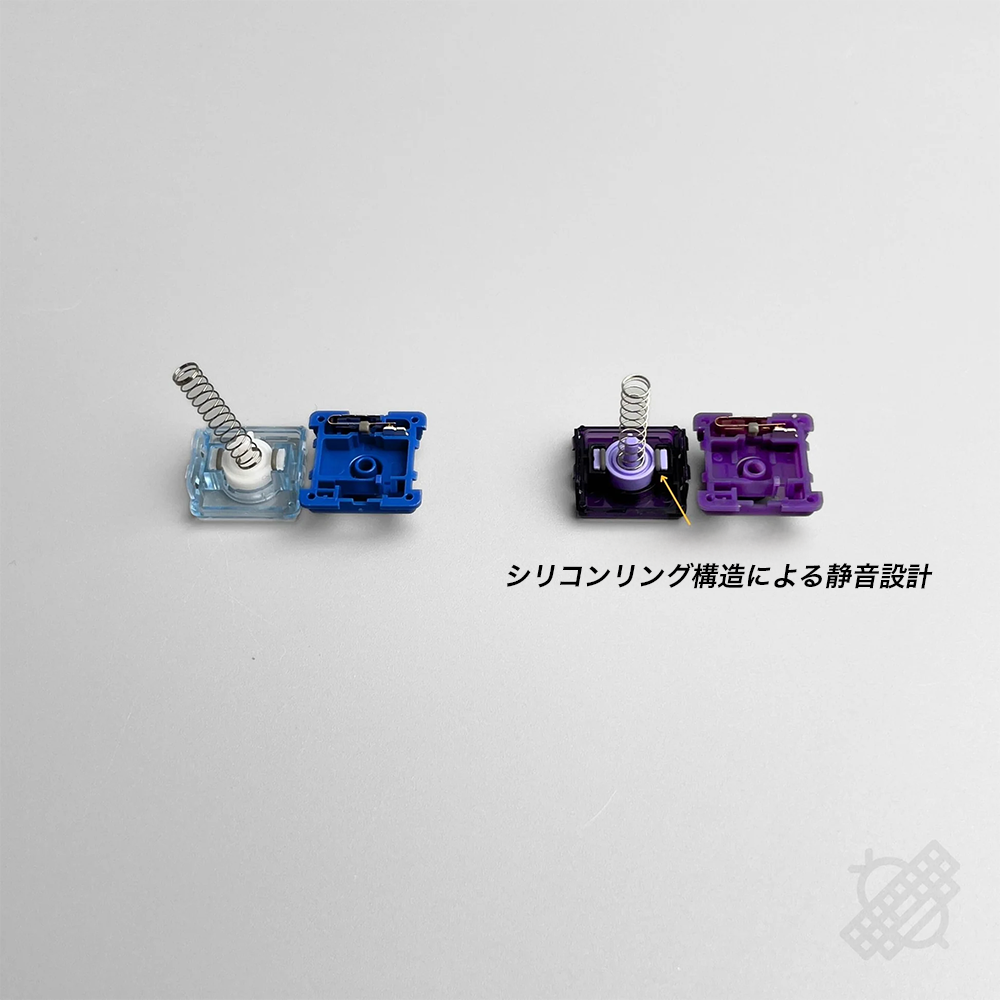 【予約受付中】Kailh Silent Purple Swallowtail Mini が登場！ 軽い押し心地と静音性を両立したロープロスイッチ