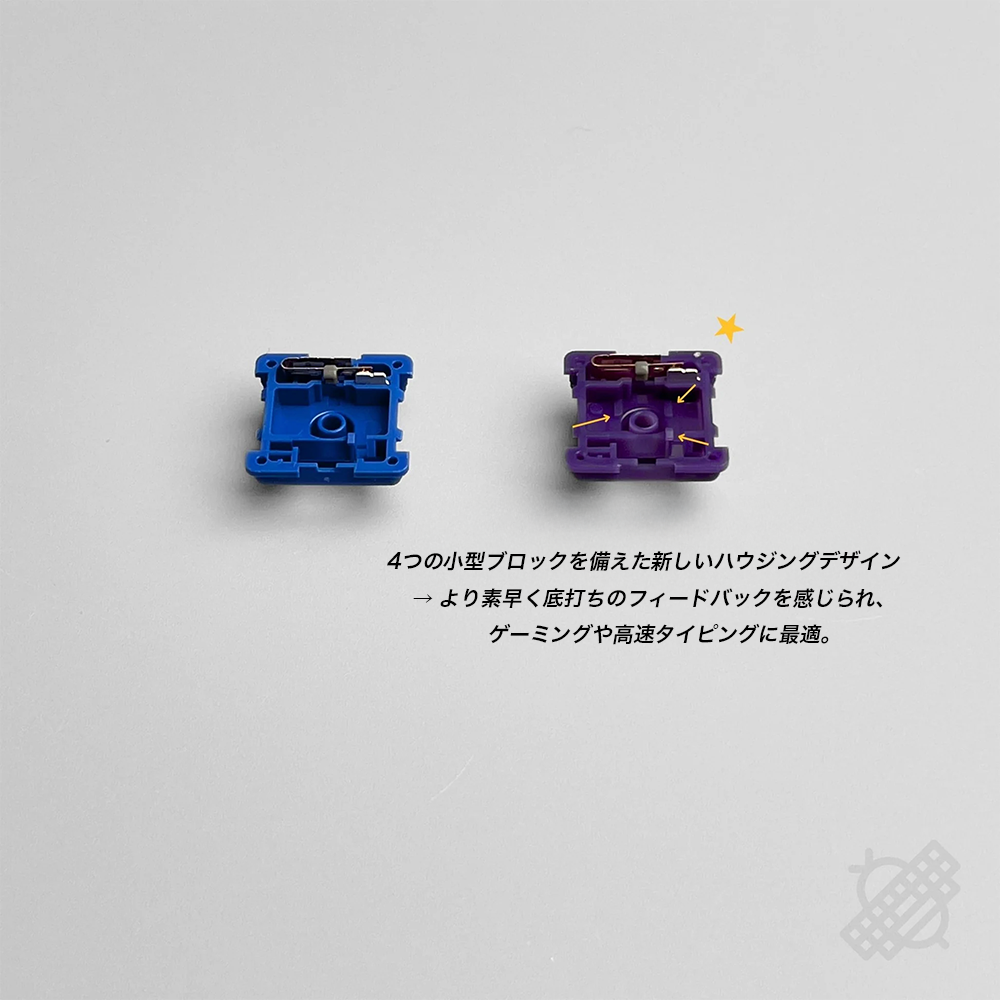 【予約受付中】Kailh Silent Purple Swallowtail Mini が登場！ 軽い押し心地と静音性を両立したロープロスイッチ