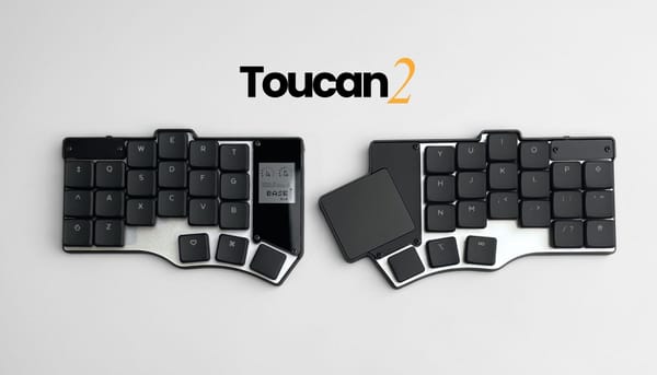 【新発売】「Toucan2」ついに登場。MIP画面とマルチタッチ操作を統合した究極の超ポータブル分離型キーボード